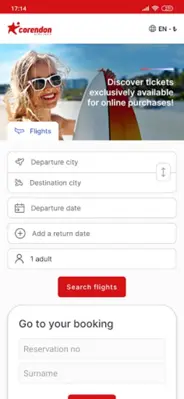 Corendon Airlines android App screenshot 3